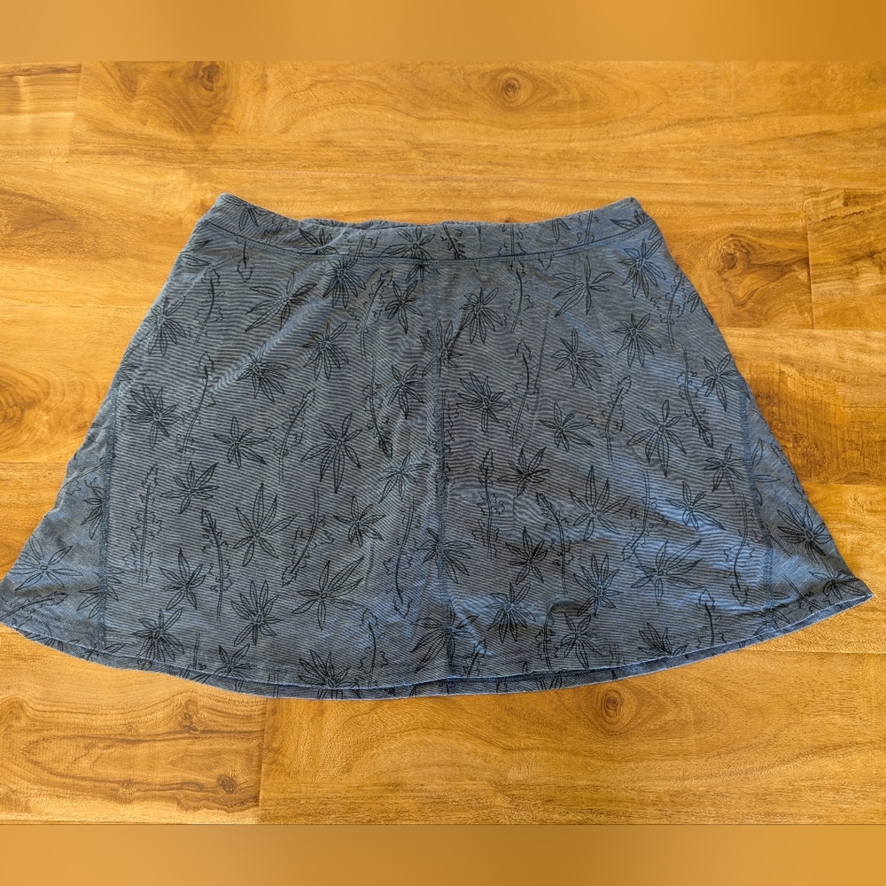 Toad&Co Women's XL Seleena Skort Skirt Blue Floral